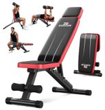 Banc de musculation - Réglable - Pliable - 300 kg - 8 positions - Banc d'entraînement