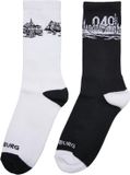 Mister Tee Major City 040 2-Pack Sokken - 35/38 - Zwart/Wit