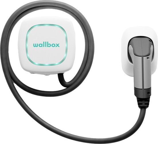 Wallbox Pulsar Plus 7,4 kW - EV Laadstation Wit type 2 met vaste rechte laadkabel