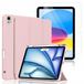 Casemania Hoes en Glas Geschikt voor Apple iPad 2025 (A16) & 2022 10e Gen - Roze - Smart Cover & Glazen Screenprotector