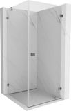 Mexen Lunar-B cabine de douche rectangulaire droite 100 x 100 cm, transparent, gun metal