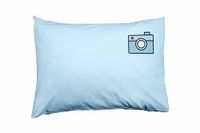 Bona Basics Decoratieve kussenhoes Lichtblauw 50x35 cm