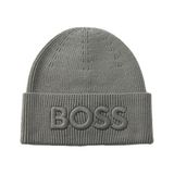 BOSS Afox Beanie Silver grijs