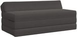 vidaXL Lit de canapé pliable gris foncé 120 x 60 x 49 cm tissu