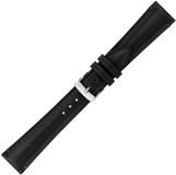 Morellato PMX019TRADITION14 Horlogeband - 14mm - Zwart - Leer