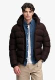 Superdry Sportieve Capuchon Pufferjas Heren Peak donkerpruim XL