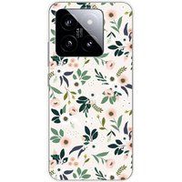Xiaomi Bedrukt siliconen hoesje compatibel met Xiaomi 14 Pro Flowers