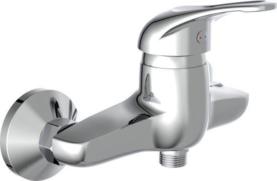 SCHÜTTE Calvino Douchekraan - Mengkraan - Chroom - 15 cm Hartafstand