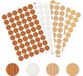 216 autocollant pour trous de vis, 21 mm - Bouchons pour meubles - Cache-vis - Convient pour bois - Armoires - Placards - 4 couleurs.