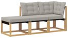 vidaXL Canapé modulaire 3 pièces, blanc