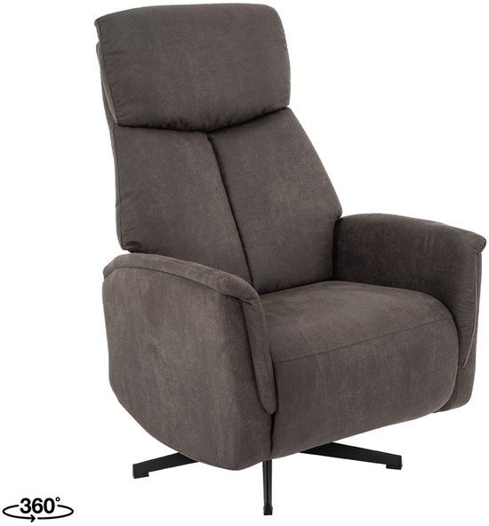 LABEL51 Aarhus Fauteuil - Grijs - KunstLeer - 2-Motorig