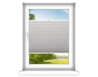 time4blinds Plisségordijn zonder boren op maat gemaakt - Vouwgordijn - Plisségordijn privacy en zonwering - Eenvoudige installatie - Kant-en-klaar plisségordijn - 50x90 cm - Lichtgrijs