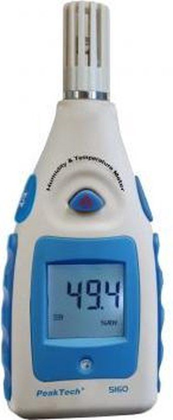 Peaktech 5160 Thermometer - Luchtvochtigheidsmeter - LCD - Draagbaar