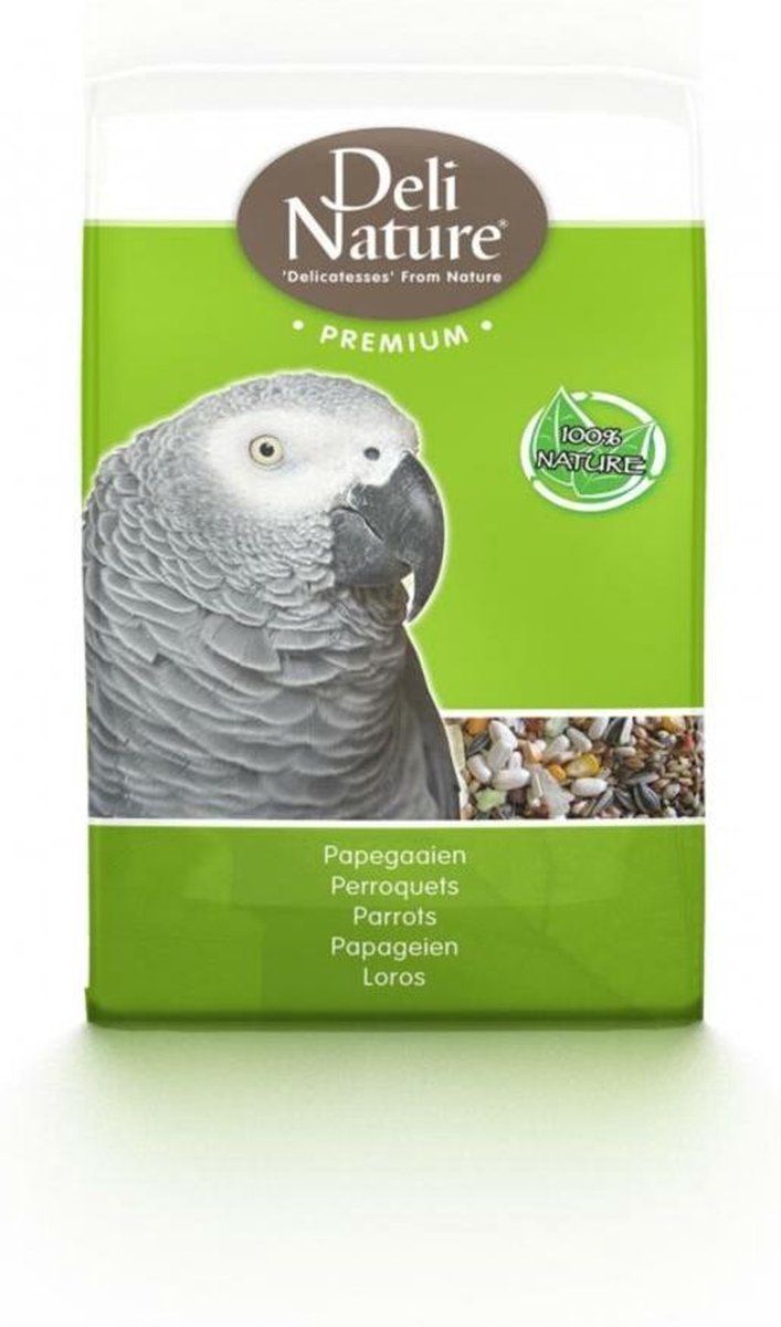 DELI NATURE Premium Papegaai - 10 x 800 gr - Voordeelverpakking