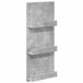 vidaXL - Tijdschriftenrek - Beton - Grijs - 43 x 11 x 102 cm - Bewerkt hout