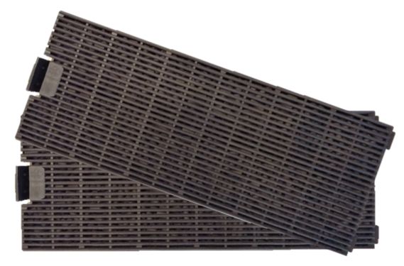 ETNA HF2017 Afzuigkap filter Zwart - 2 stuks - Compatibel met ETNA AB160RVS, AB190RVS, ABE590RVS