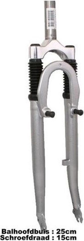 Merkloos Vwp Voorvork Verend 28 Inch Zilver 1 1/8 Inch Draad Stadsfiets