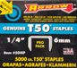 Arrow T50 nieten, 6mm, 5000 stuks