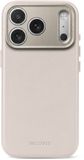 DECODED Étui en cuir pour iPhone 18 Pro / 17 Pro, cuir ECCO premium, compatible MagSafe, beige