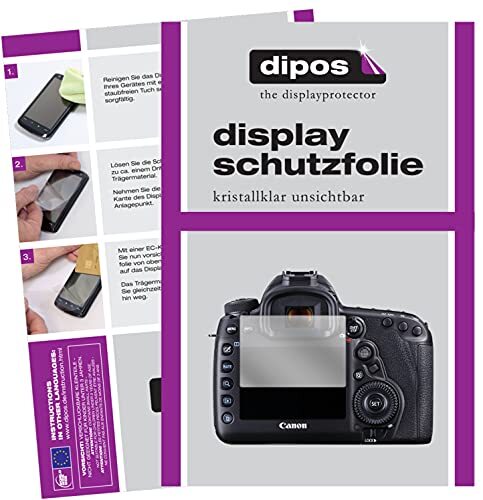 dipos I 6X beschermfolie helder compatibel met Canon EOS 5D Mark IV folie displaybeschermfolie