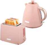 Homcom Waterkoker en Toaster Set Roestvrij staal Roze