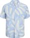 JACK&JONES Alberto Seersucker Chemise Resort Bleu Manches Courtes Homme S