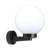 Wandlamp met bol voor buiten van PMMA, 200 mm, fitting E27, wit