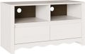 vidaXL TV-kast met lade Drammen Wit 99 x 43 x 55 cm Massief grenenhout