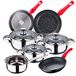 SAN IGNACIO Faro kookgerei set, 7-delig, roestvrij staal, met pannenset (20/24/28 cm)