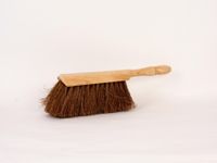 Cilgro Luva Handstoffer kokos gelakt 32cm schoonmaak borstel bruin hout.
