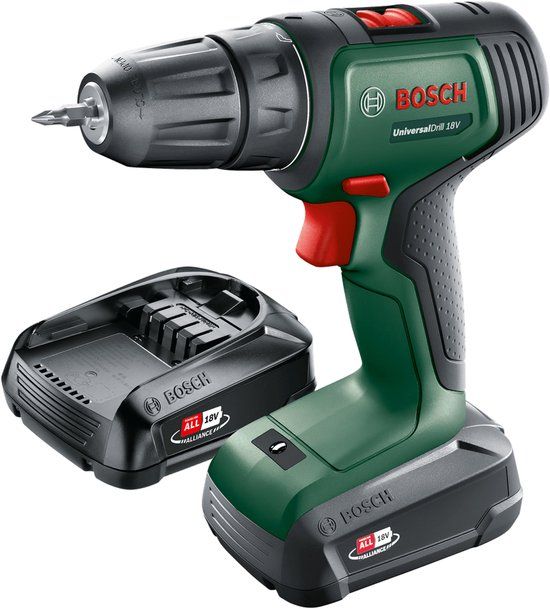 Bosch UniversalDrill 18V Accuschroefboormachine - Incl. 2x 18V accu en lader - In koffer