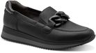 Jana Dames Instappers 8-24766-42 001 H-breedte Zwart Maat 39 EU