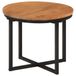 Maison Exclusive - Table basse, 35x35x30 cm, acacia massif et fer