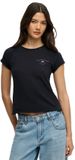 Superdry Athletic Essentials Slub Graphic T-shirt Dames Eclipse Navy