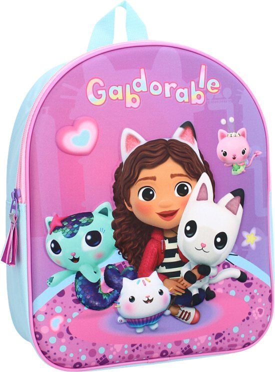 Gabby's Poppenhuis Gabby's Dollhouse Rugzak 3D - Paars