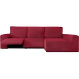 ECOMMERC3 Bankhoes voor chaise longue, lang hoekdeel rechts met relax, bi-elastisch, ademend en eenvoudig aan te brengen, met schuimstoffen en elastieken banden