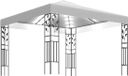 vidaXL Prieel avec guirlande lumineuse LED 3x3 m blanc