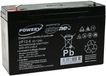 Powery Batterie gel pour véhicule pour enfant, voiture pour enfant, quad pour enfant 6V 12Ah (remplace aussi 10Ah)