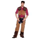 Boland Carnaval Western Cowboy kostuum - bruin - volwassenen 54/56 (L/XL)