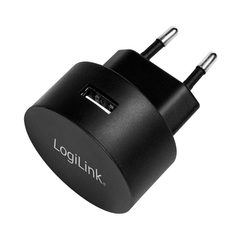 LogiLink PA0217 USB Charger - 1x USB-A - 2100mA - Black