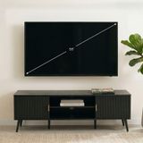 Modern meubel voor tv van MDF met metalen handgrepen