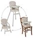 Chaise d'enfant 3-en-1 Pliable