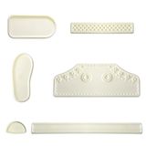 JEM PME 103FF025 JEM Cosmo- en kelkuitsteker, assortiment, 2-delig, kunststof, ivoor, 12 x 2 x 16 cm