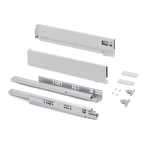 Emuca - Lade kit - 93x500mm - 40kg - Soft Close - White