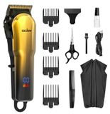 Tondeuse à barbe pour hommes - Qualité professionnelle - Peut être utilisé avec ou sans fil - Rechargeable via USB-C - Longueurs réglables de 0,5 à 1 mm - Lame en acier inoxydable - Couleur or
