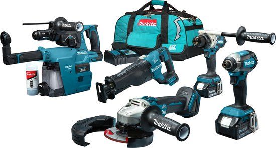 Makita DLX5069TX1 Accu Combiset 5-delig 18V 5.0Ah | Inclusief tas