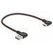 Delock 85279 USB-kabel USB 2.0 USB-A stekker, USB-C stekker 0.20 m Zwart Vergulde steekcontacten