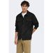 ONLY & SONS chemise surchemise regular fit aspect suédé - noir