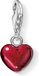 Thomas Sabo Damesbedel Club-hanger hart 925 sterling zilver rood geëmailleerd 0794-007-10