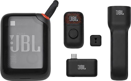JBL EasySing Mic Mini - Draadloze Microfoon Set - USB-C, AUX, Bluetooth - Compacte Microfoon - Karaoke - Dasspeld - Lavalier - Video's, Livestreams, Vloggen, Podcast, Content - PartyBox